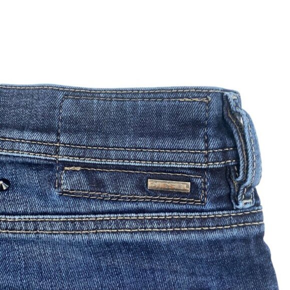 Diesel Tepphar Slim Carrot Wash 0852G Stretch Logo Patch Rear Studs US 33 X 32 - Picture 5 of 16